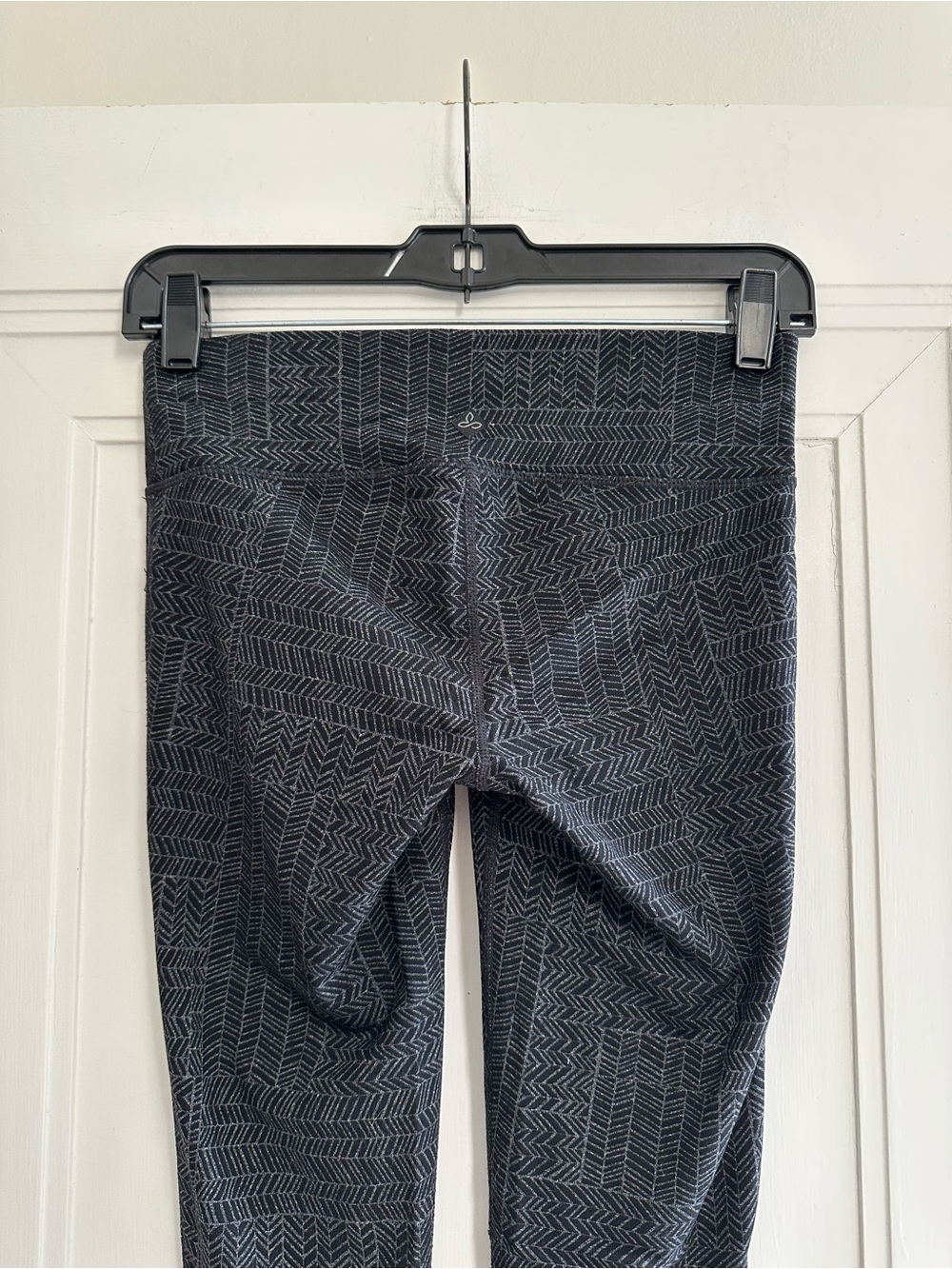 Prana Black Geo-Pattern Full-Length Women’s Leggings - XS